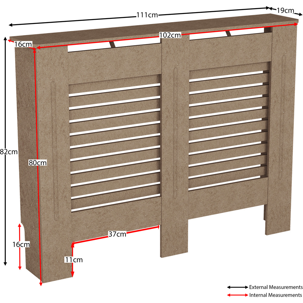 Vida Designs Milton Unfinished Radiator Cover Medium Image 6