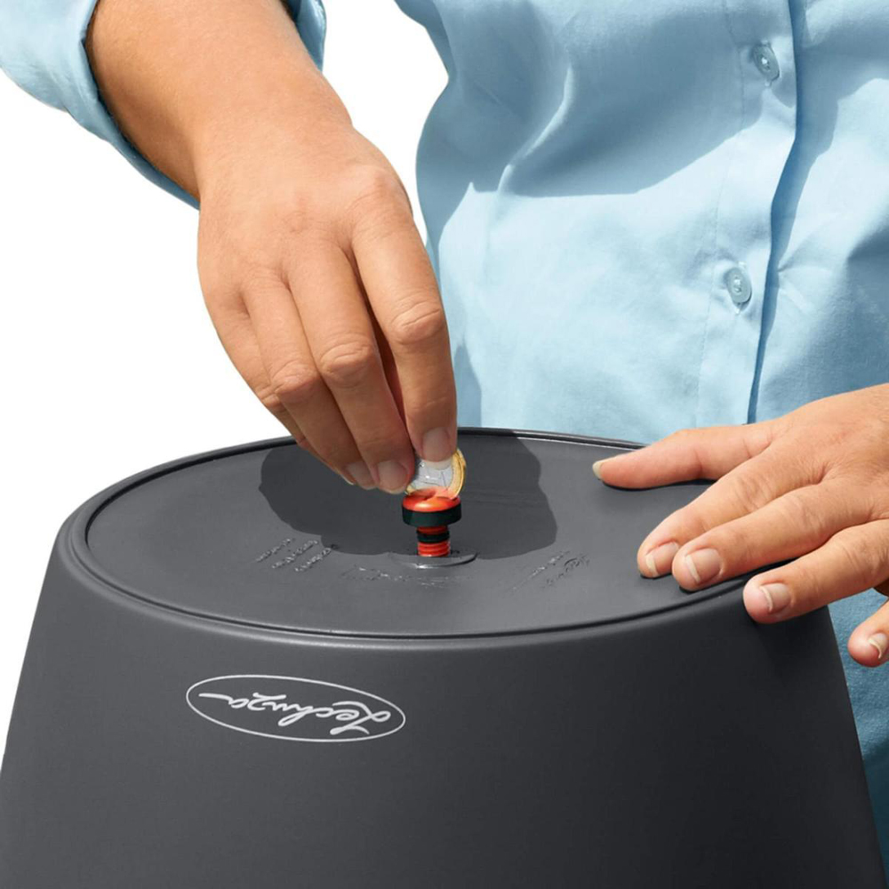 Lechuza Classico White Polyresin Self Watering Planter Pot 28cm 2 Pack Image 5