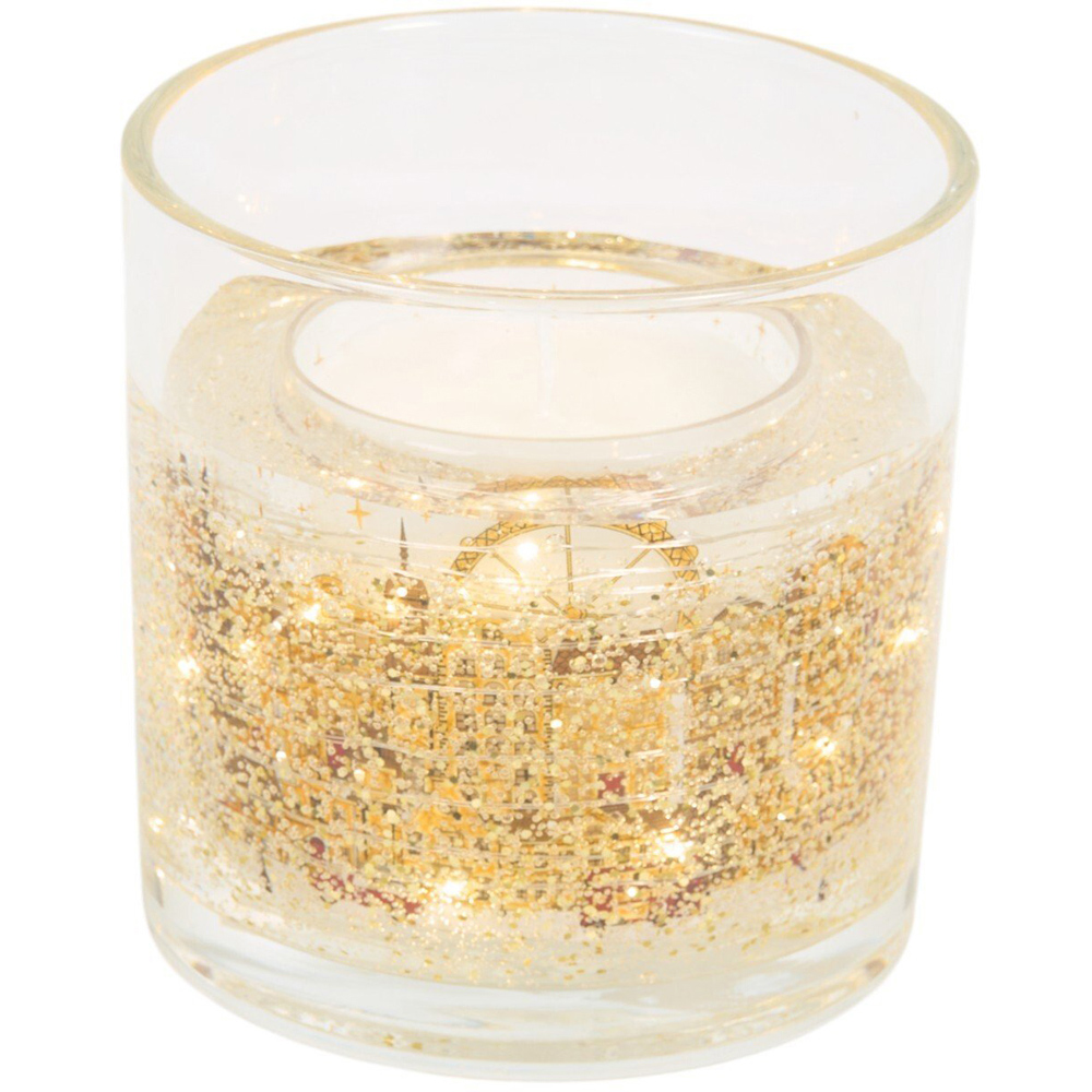 City Light Up LED Candle Gold Image 3