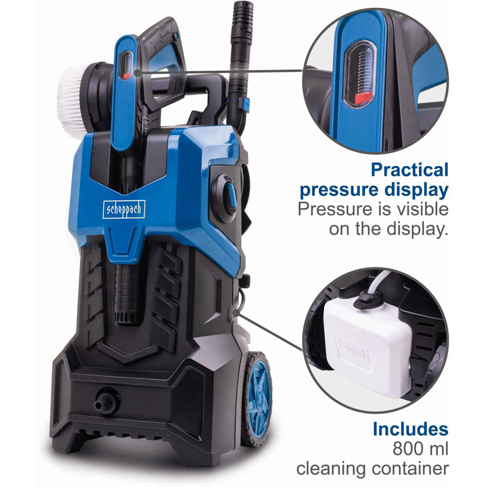 Scheppach HCE3000 180 Bar Electric Pressure Washer with XXL 8m Hose and Multi-Function Nozzles 2400W Image 5