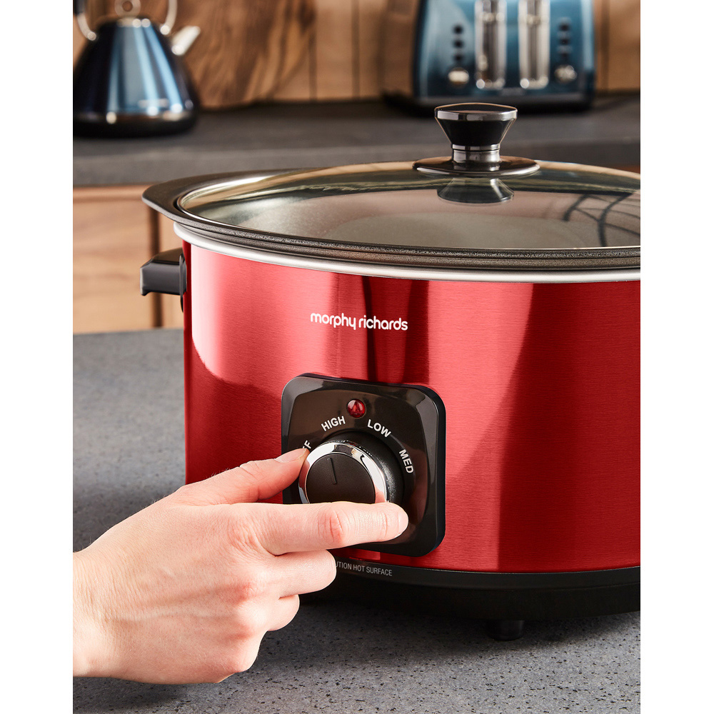 Morphy Richards Accents 461026 Red Sear and Stew 6.5L Slow Cooker 163W Image 7