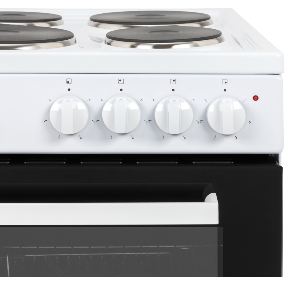 Willow Appliances WE50SSW White Single Cavity 62L Oven Electric Cooker with 4 Burner Image 8