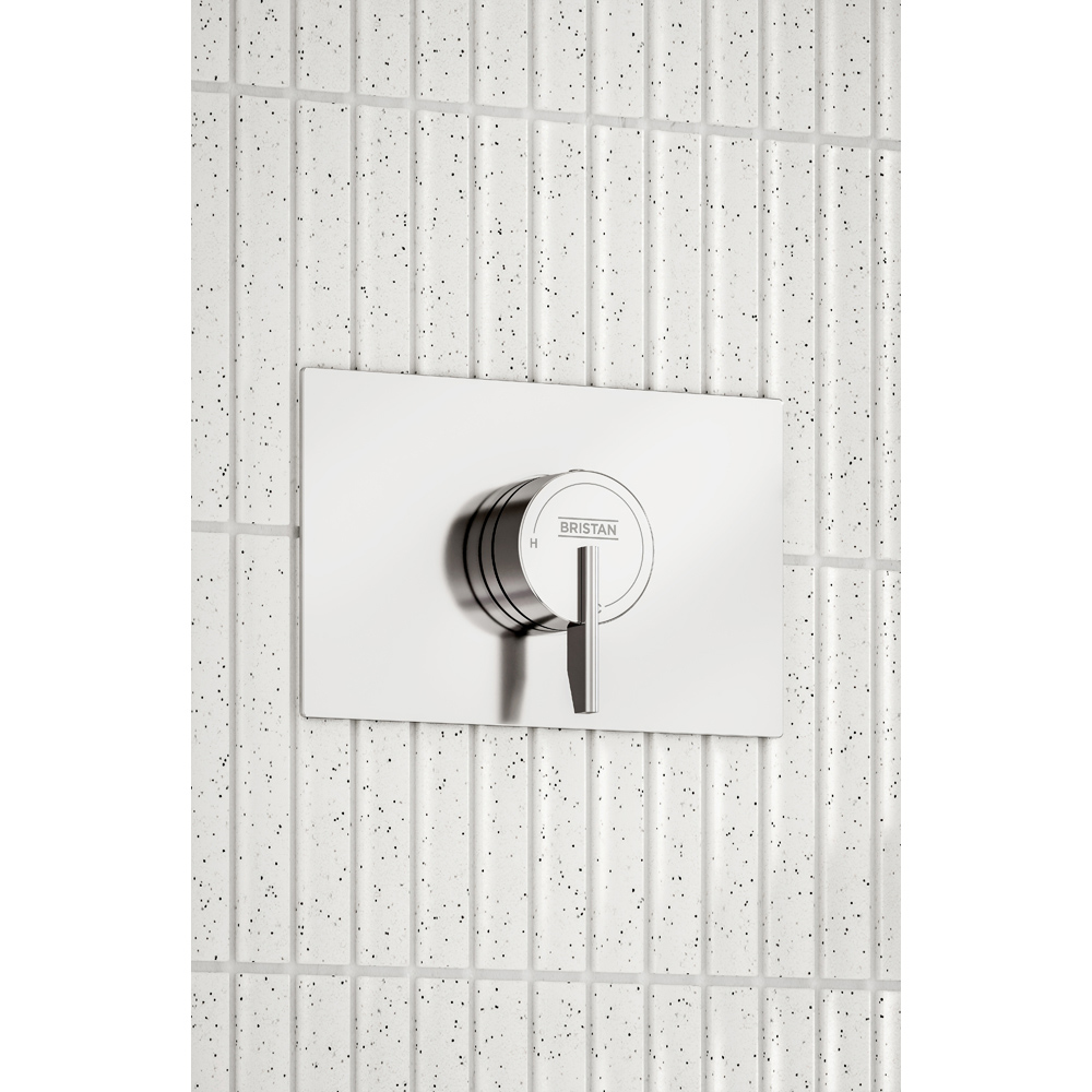 Bristan Sonique Chrome Thermostatic Concealed Shower Valve with Handset Image 3