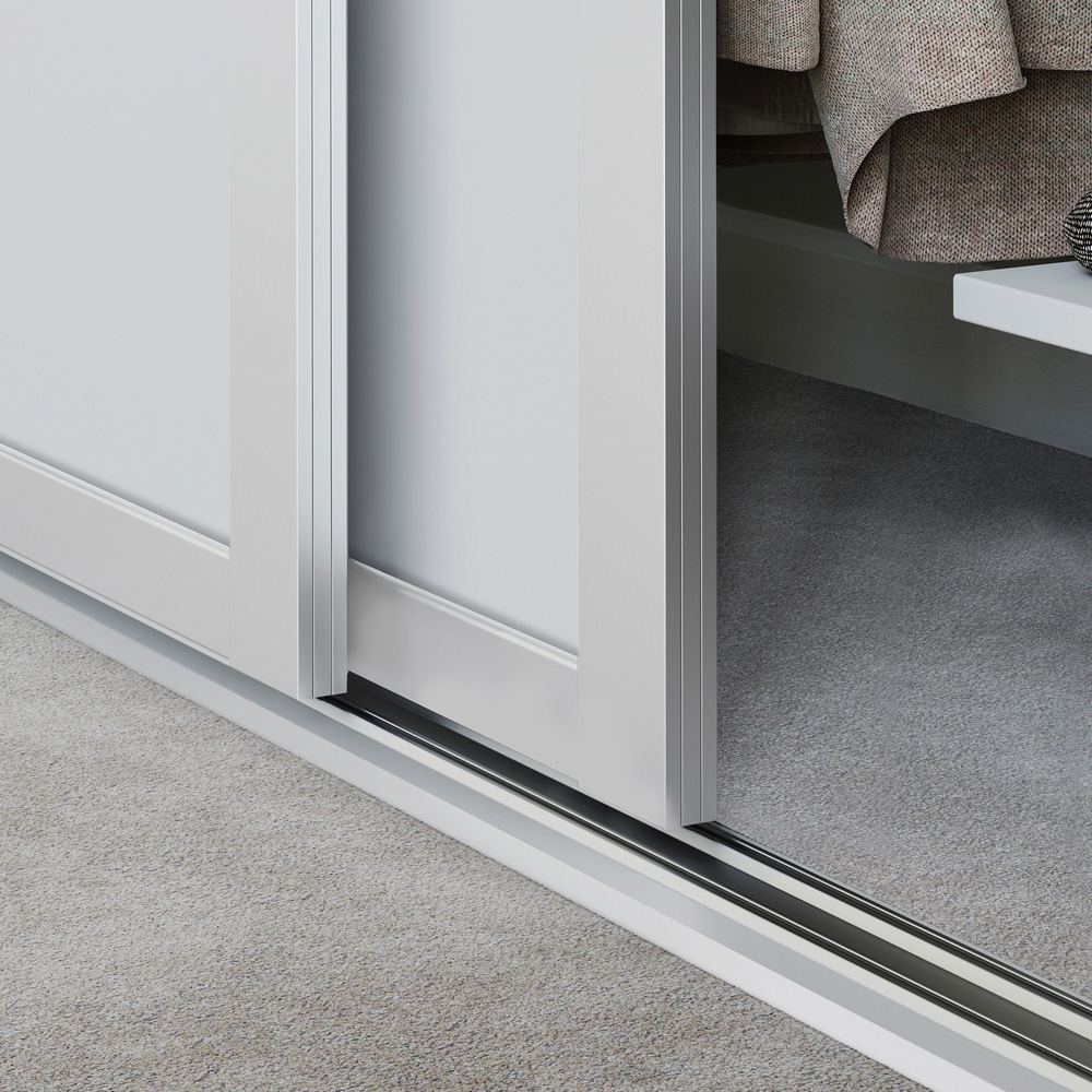 Spacepro Shaker 3 Panel White Sliding Door 2220 x 914mm Image 4