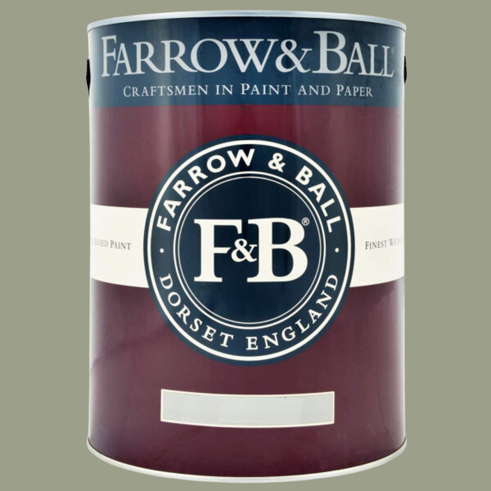 Farrow & Ball Interior Wood and Metal 19 Lichen Flat Eggshell Paint 5L Image 2