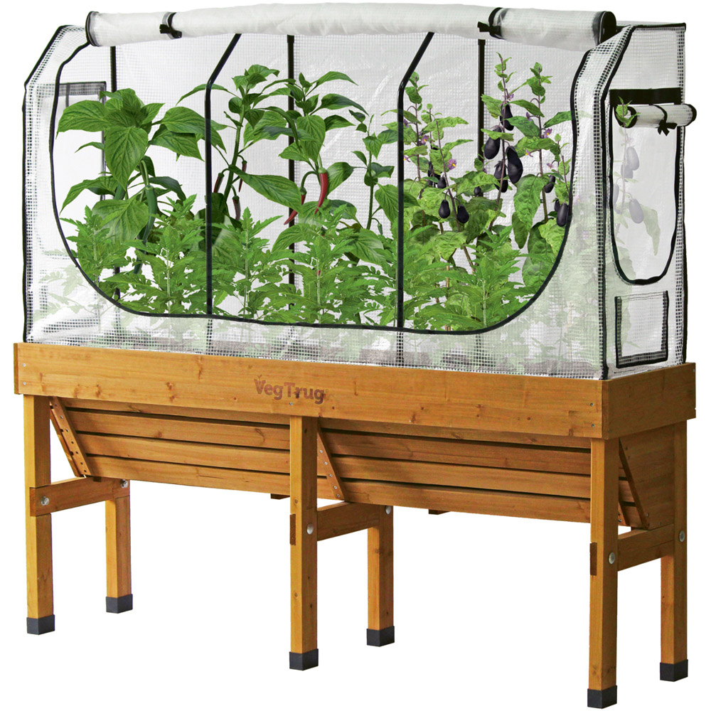 VegTrug Wall Hugger Greenhouse Frame and Multi-Cover Set 3 x 6ft Image 3
