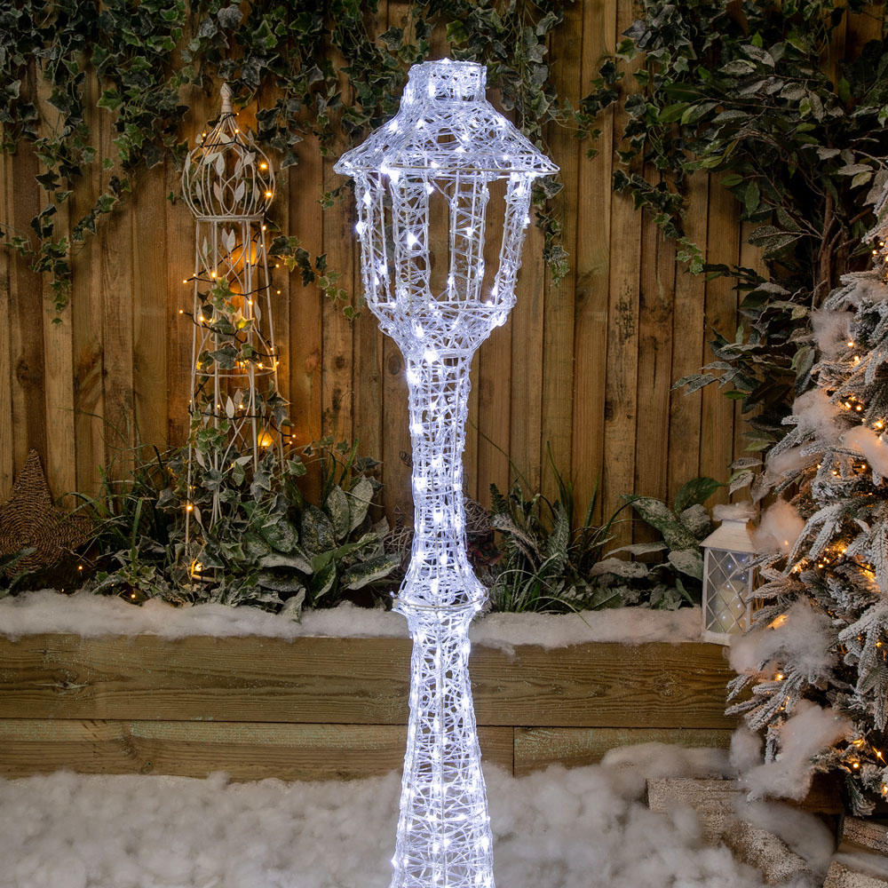 The Christmas Centre 170 LED Soft Acrylic Light-Up Lamp Post Lantern 5ft Image 3