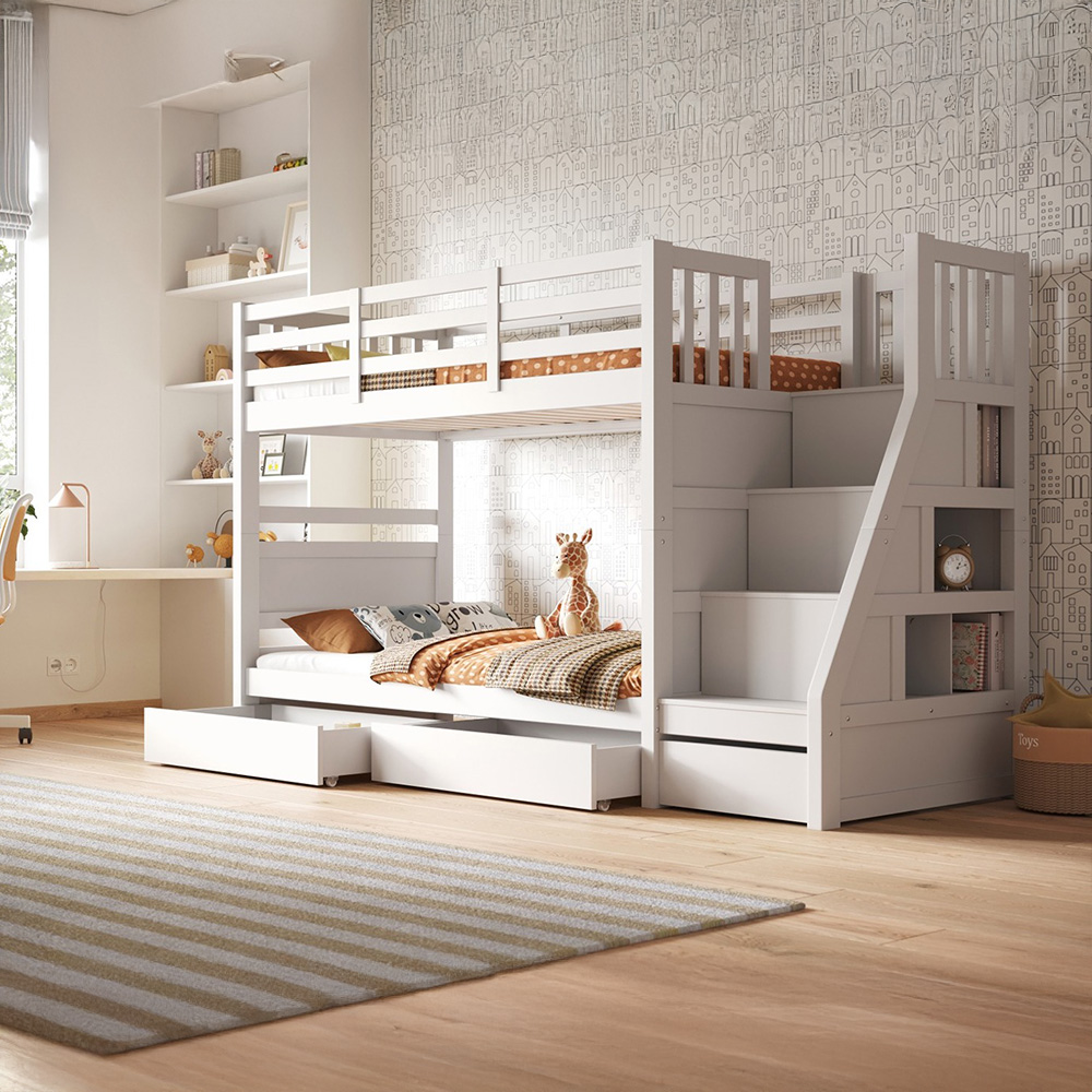 Flair Lunar Junior Single White Bunk Bed Image 5