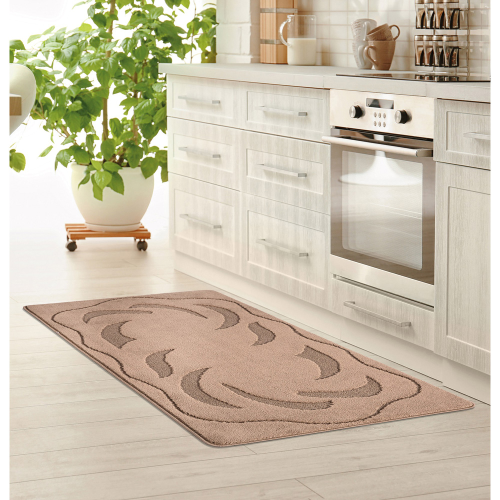 Smart Living Ovalack Beige Gel Back Non-Slip Door Mat 50 x 80cm Image 2