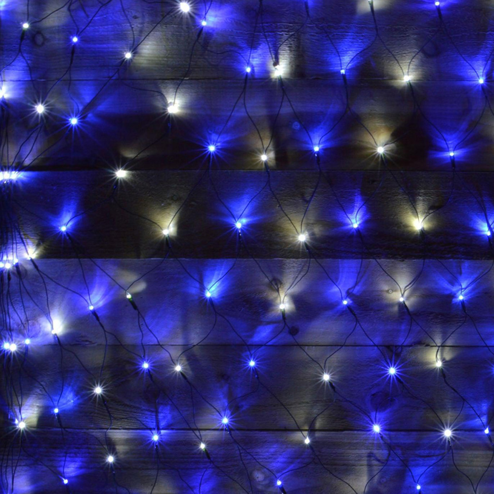 Premier 360 Blue and White LED Multi-Action Green Cable Net Window Light 1.2 x 3.5m Image 4
