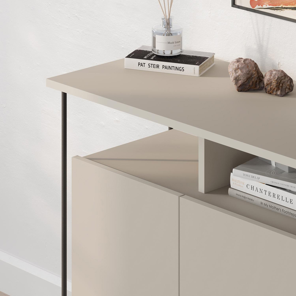 FWStyle Cornea 2 Door Sandstone Sideboard Image 2