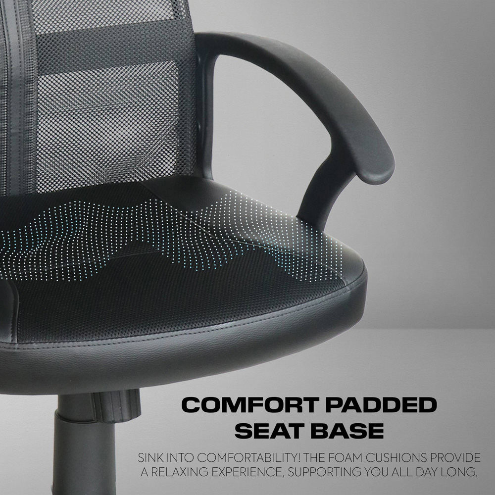 X Rocker Vanguard Mesh Height Adjustable Gaming Chair with Padded Headrest Image 4