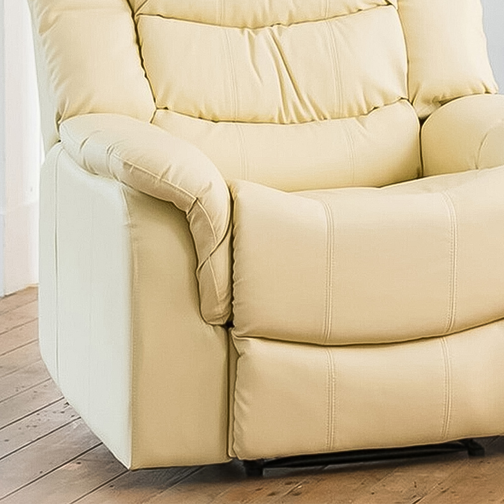 Almeira Cream Recliner Armchair Image 2