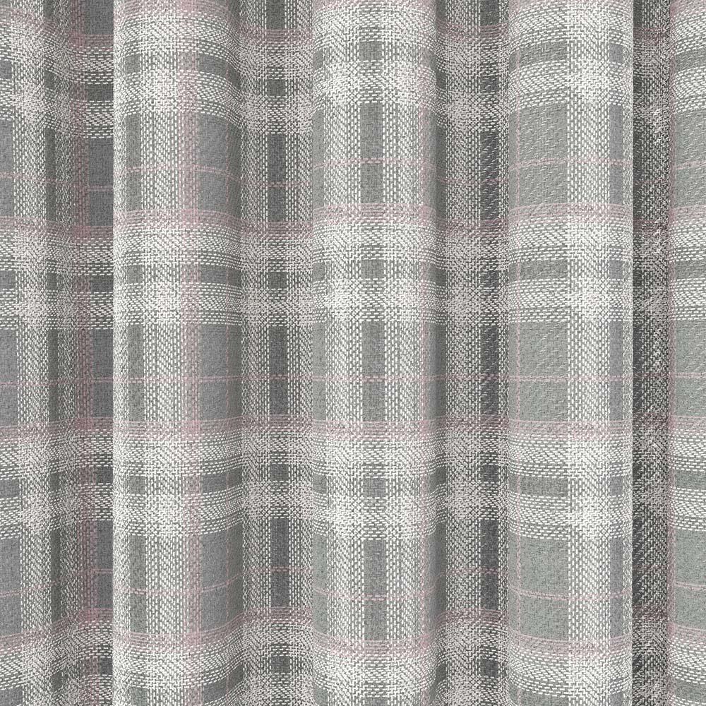 Helena Springfield Harriet Woven Lined Blush and Grey Curtains 229 x 229cm Image 3
