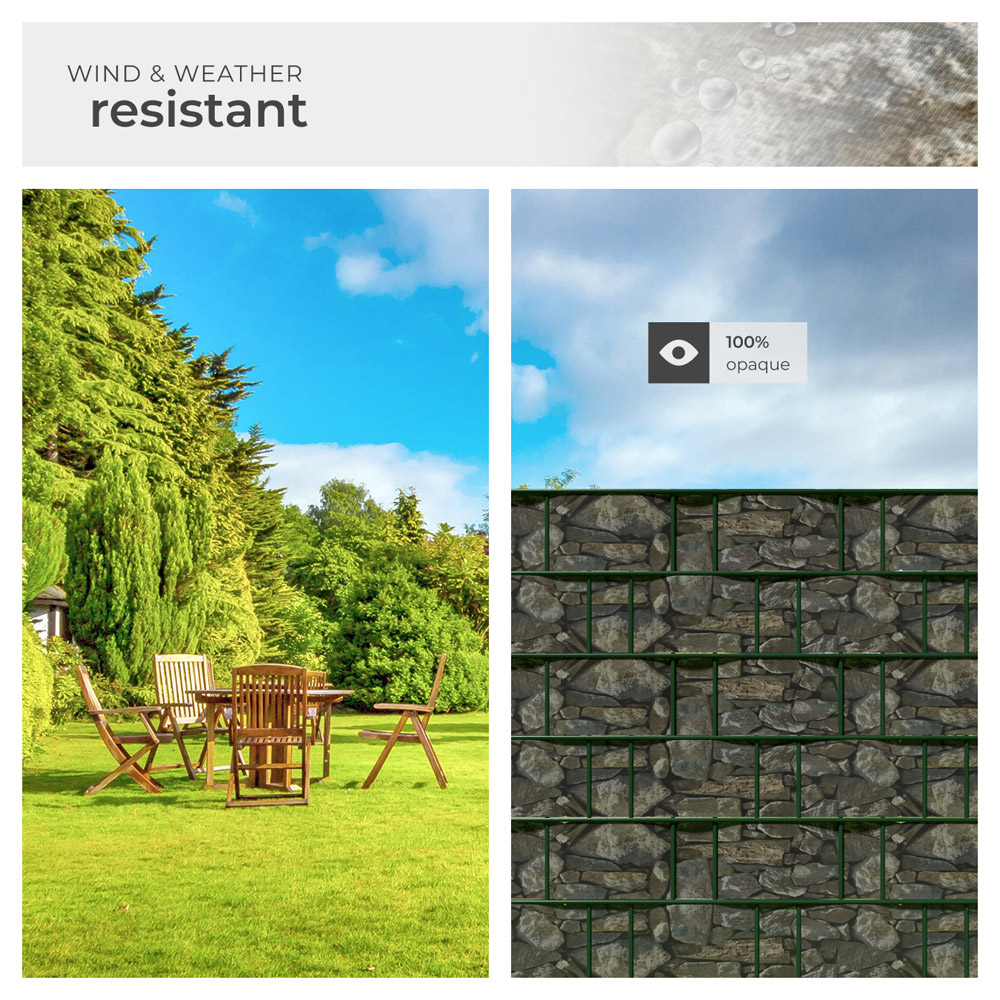 tectake Stone Optics Privacy Film Double-Sided Print 3500cm Image 4