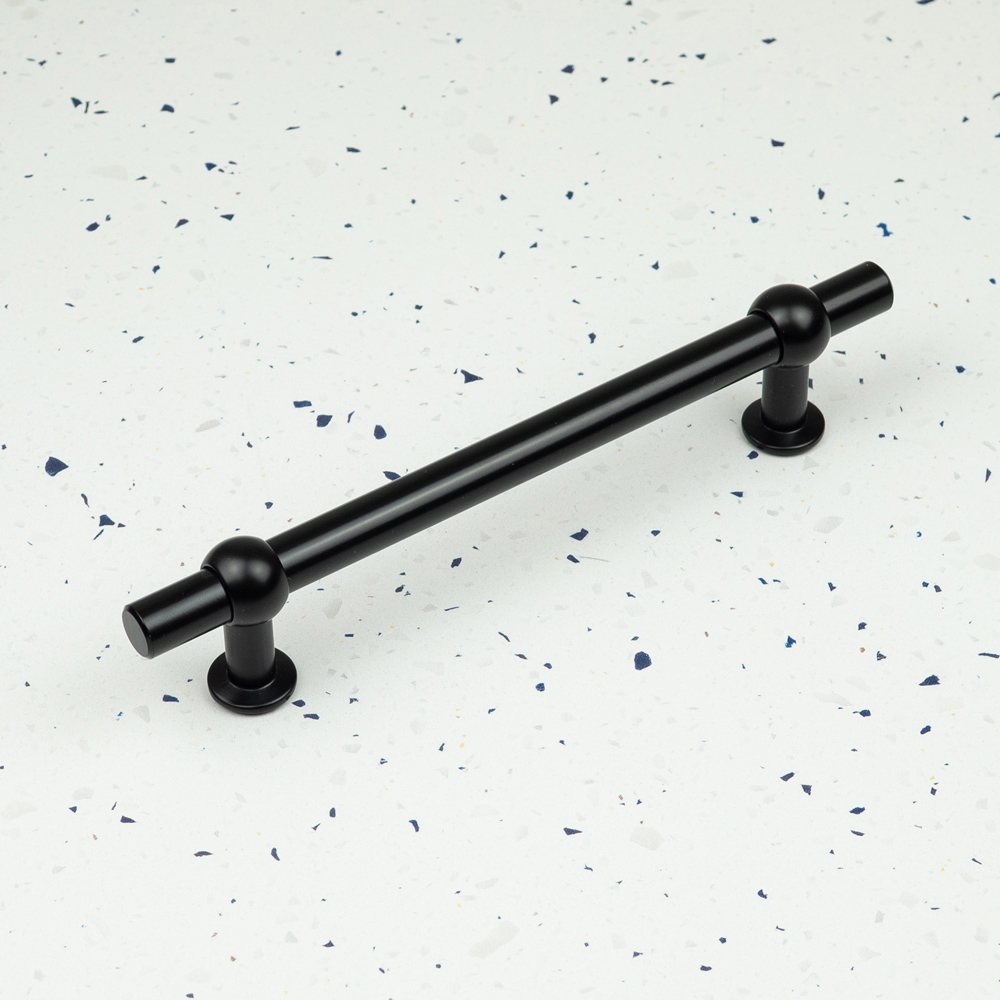 Handle & Home Matt Black Cabinet T-Bar Handle 160mm Image 2