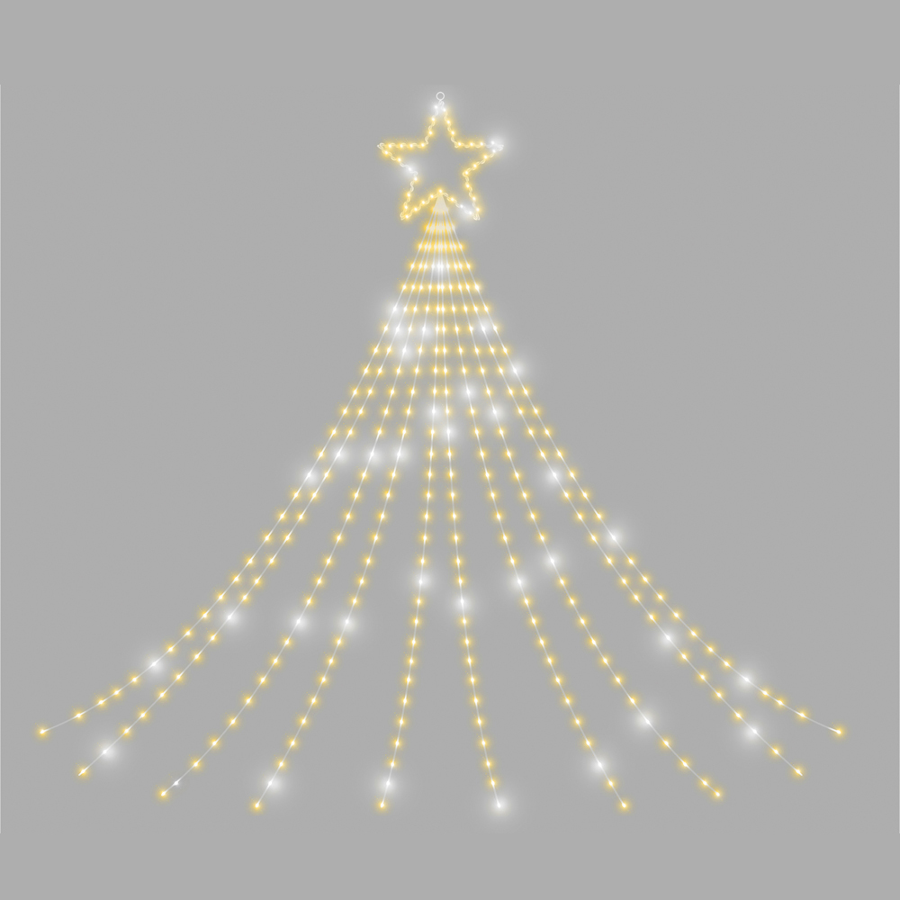 Xmas Haus 330 Warm White LED Waterfall Light Chain 3m Image 2