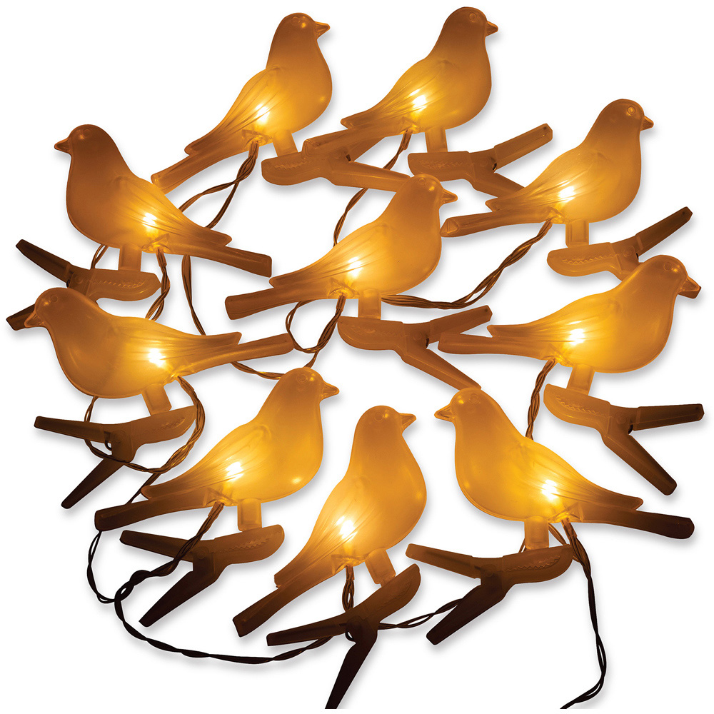 Gardenkraft Solar Acrylic Birds String Lights 10 Pack Image 2