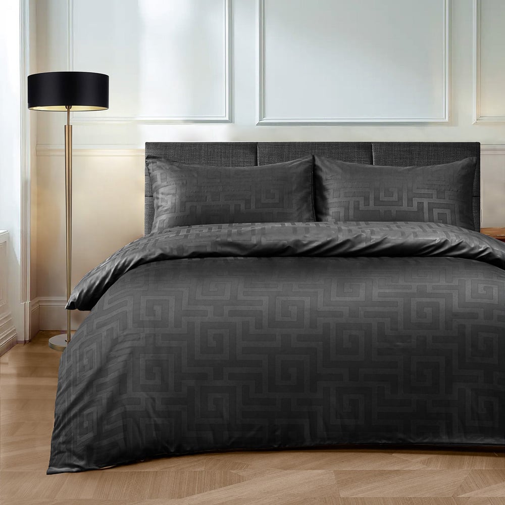 Velosso Helios King Size Black Duvet Set Image