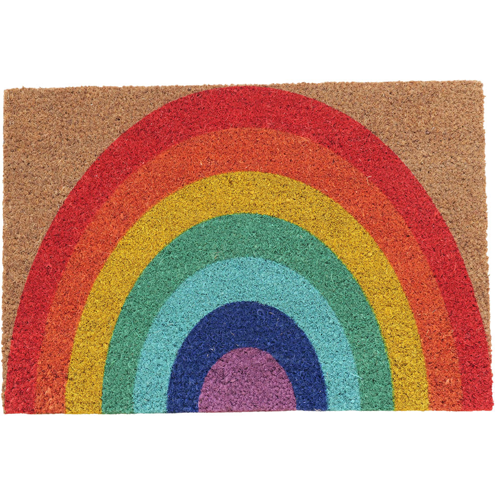 Coco & Coir The Rainbow Coir Door Mat 40 x 60cm Image 1