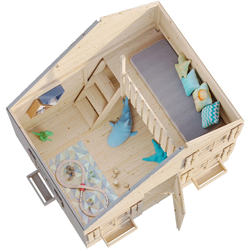 Palmako Tom 8.5 x 7.3ft Kids Wooden Playhouse Image 3