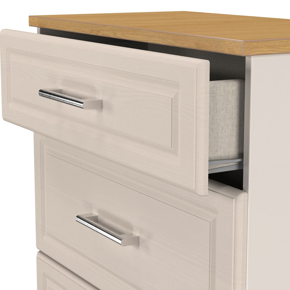 Crowndale Kent 3 Drawer Kashmir Ash and Modern Oak Deep Chest of Drawers Ready Assembled Image 6