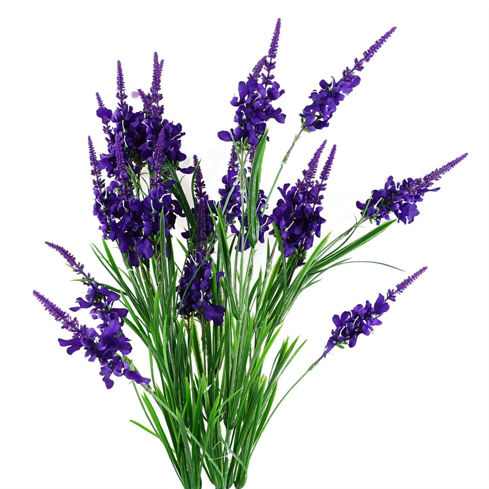 Leaf Purple Larkspur Artificial Stem 80cm 6 Pack Image 2