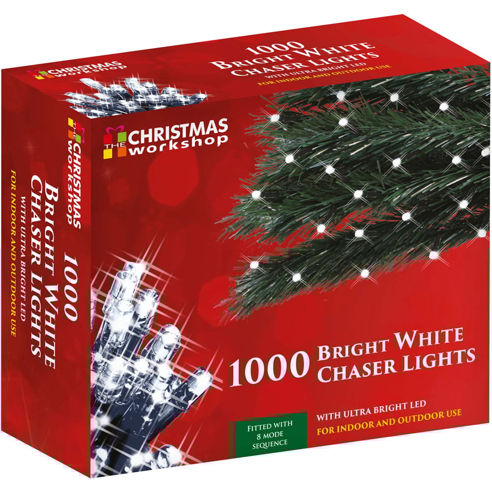 The Christmas Workshop 1000 White LED String Light Image 4