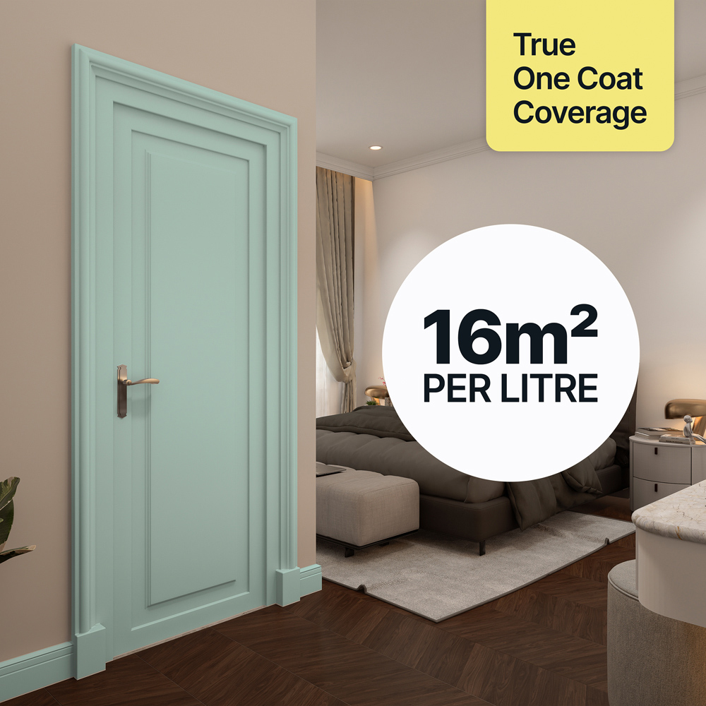 Hemway Soft Blue Smoke Furniture and Walls Matt Chalk Paint 1L Image 4