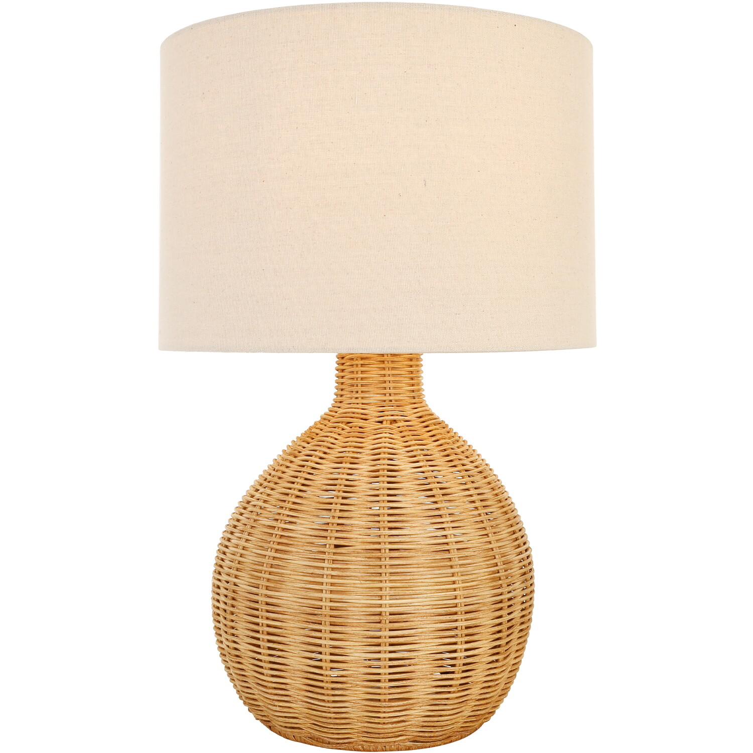 Corsica Brown Rattan Table Lamp Image 2