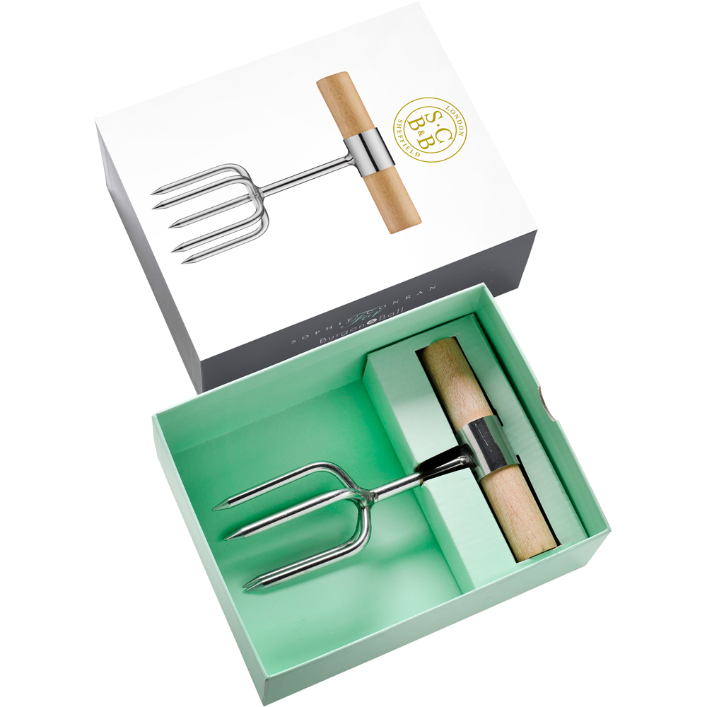 Sophie Conran Stainless Steel Garden Twist Cultivator with Beech Wood Handle in Gift Box Image 3