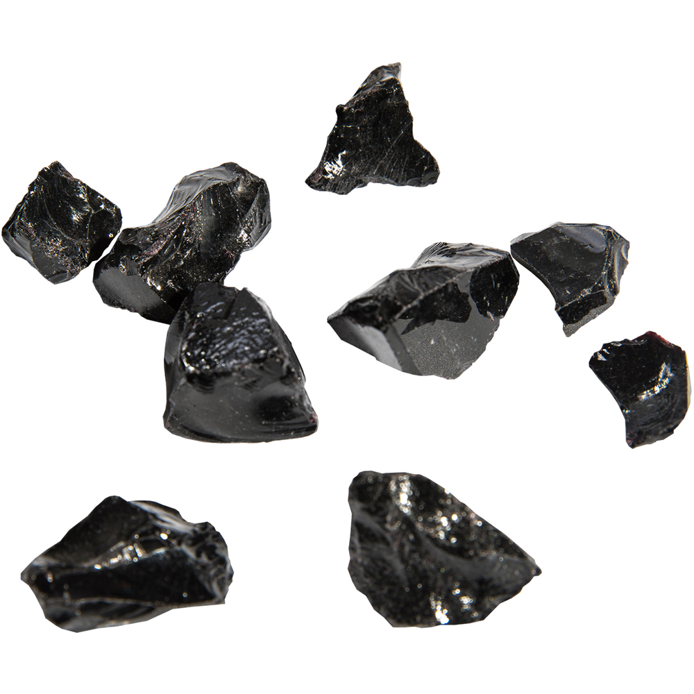 Teamson Home Black Fire Glass Image 3