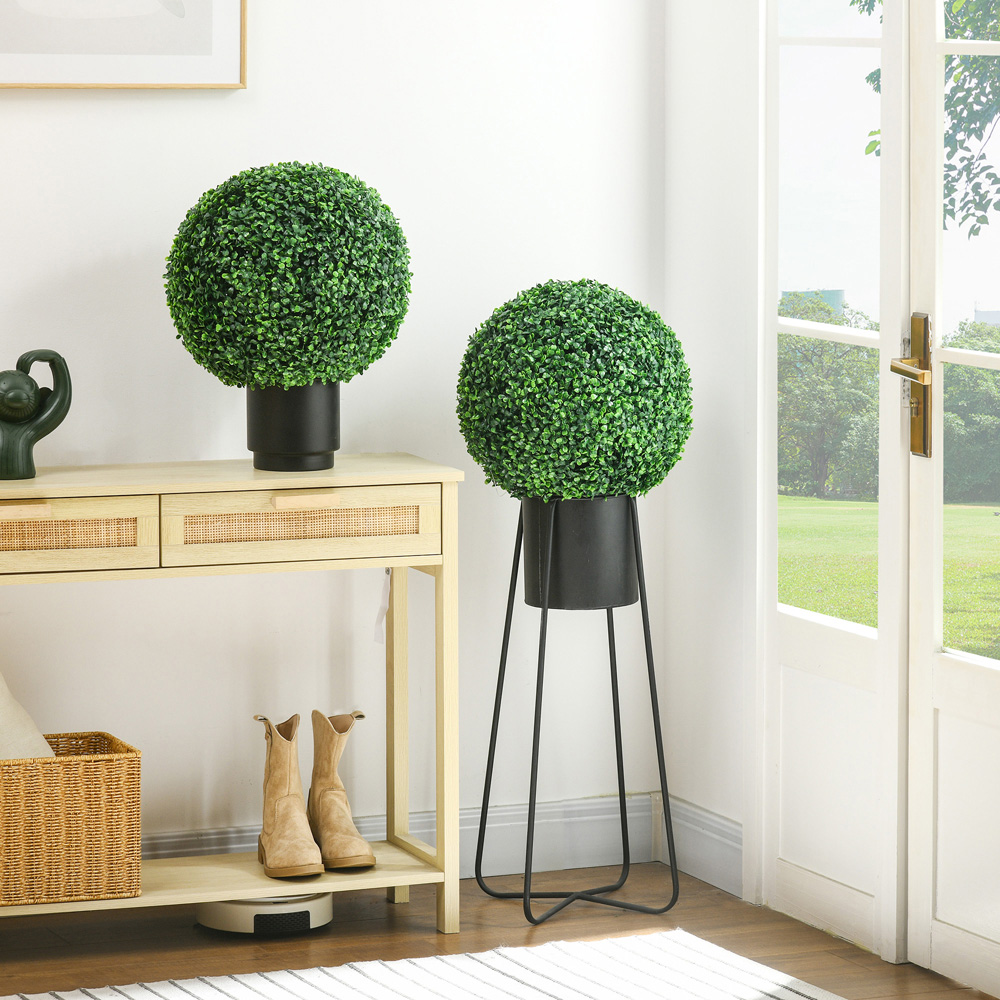 Portland Artificial Boxwood Topiary Ball 2 Pack Image 2