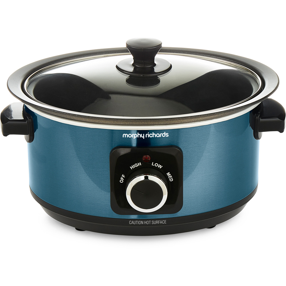 Morphy Richards Accents 460023 Blue Sear and Stew 3.5L Slow Cooker 163W Image 5