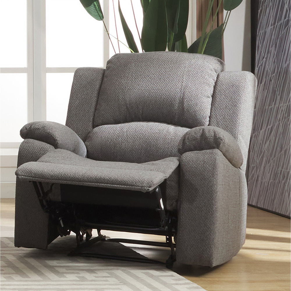 Marldon Single Seater Dark Grey Manual Recliner Sofa Image 2
