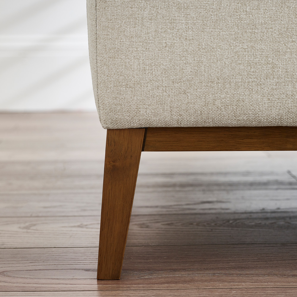 Furniturebox Zara 2 Seater Cream Recycled Fabric Sofa Image 4