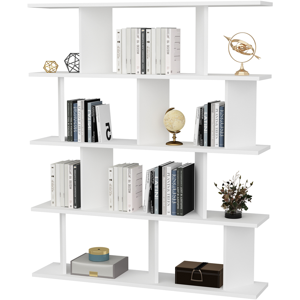 Decorotika Grace 10 Shelf White Bookcase Image 4