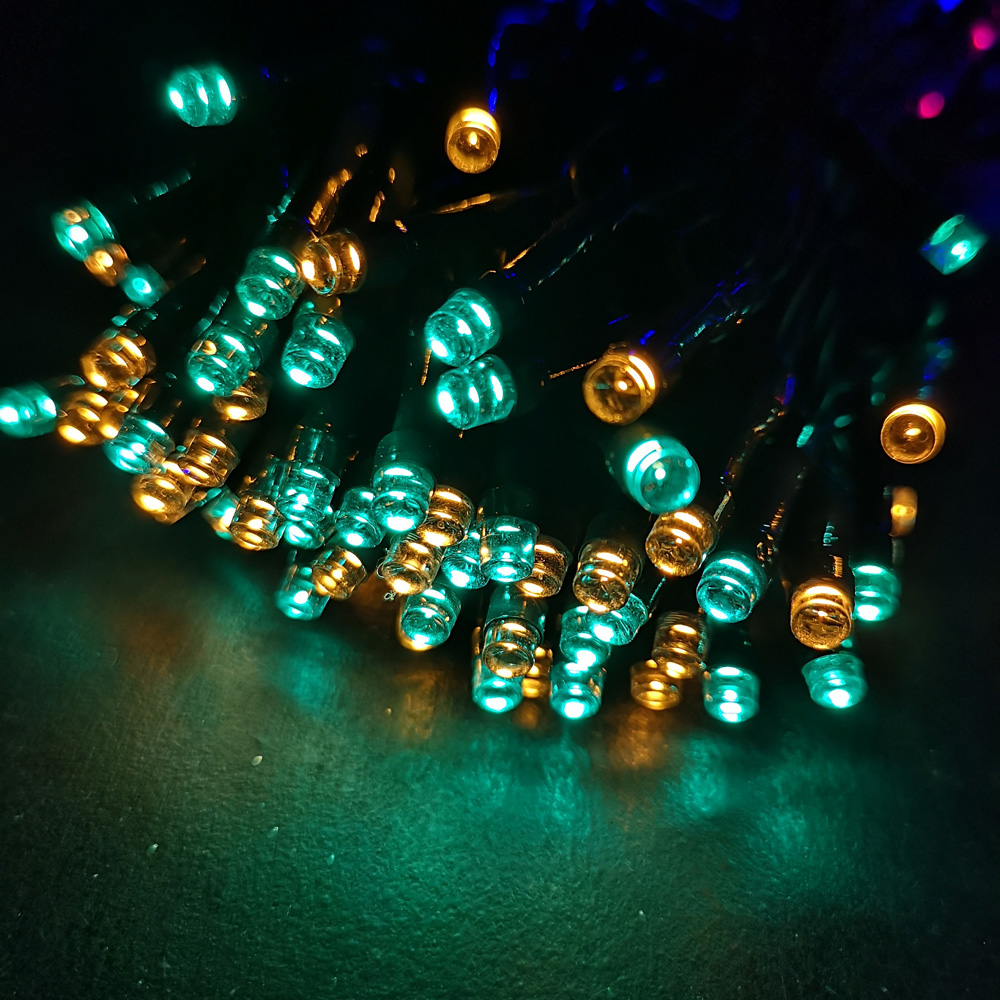Premier TimeLights 600 Multicolour LED Multi-Function Green Cable String Light 60m Image 4