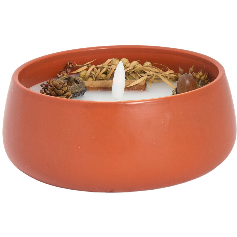 Cinnamon LED Bowl Candle Image 3