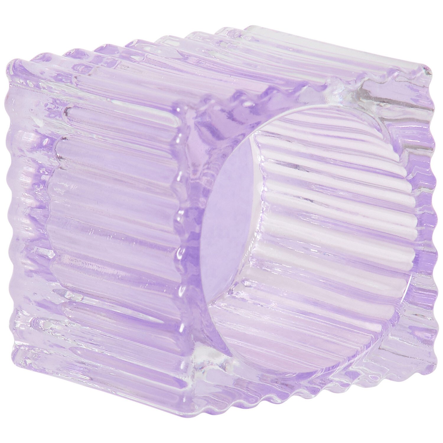 Ribbed Tealight Holder Image 4