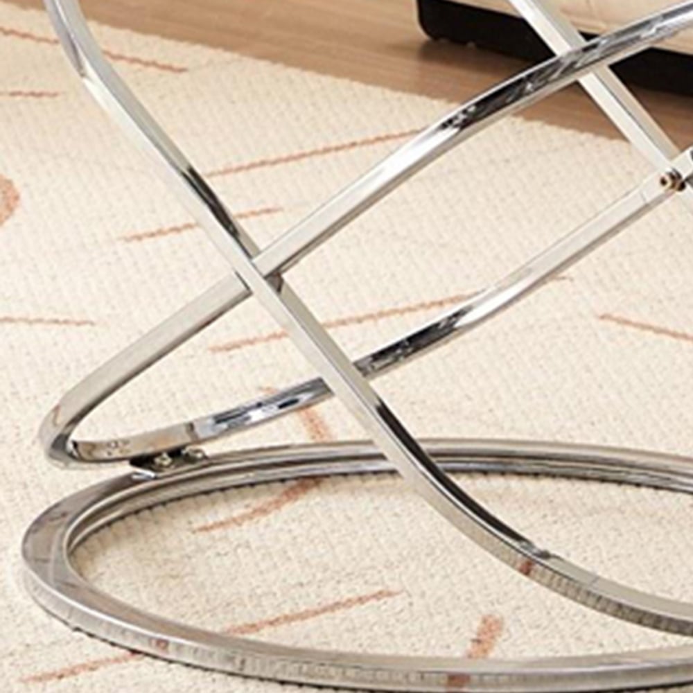 Kosy Koala Chrome Round Coffee Table Image 2