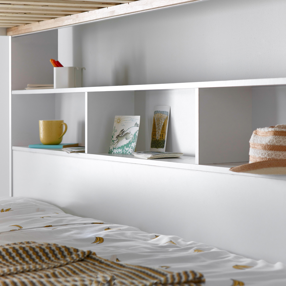 Bedmaster Oliver Triple Sleeper White Bunk Bed with Pocket Sprung Mattresses Image 7