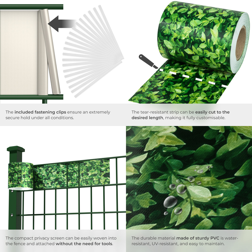 tectake Greenery Privacy Film Double-Sided Print 3500cm Image 5