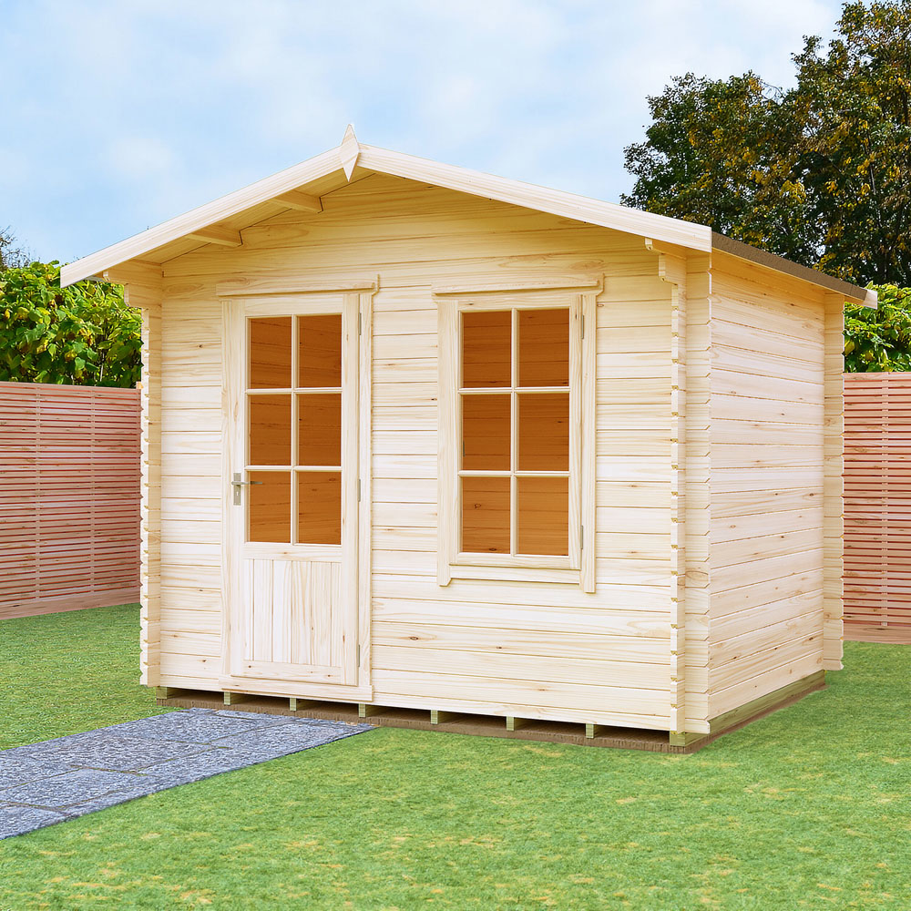 Shire Bucknells 10 x 8ft Pressure Treated Log Cabin Image 2