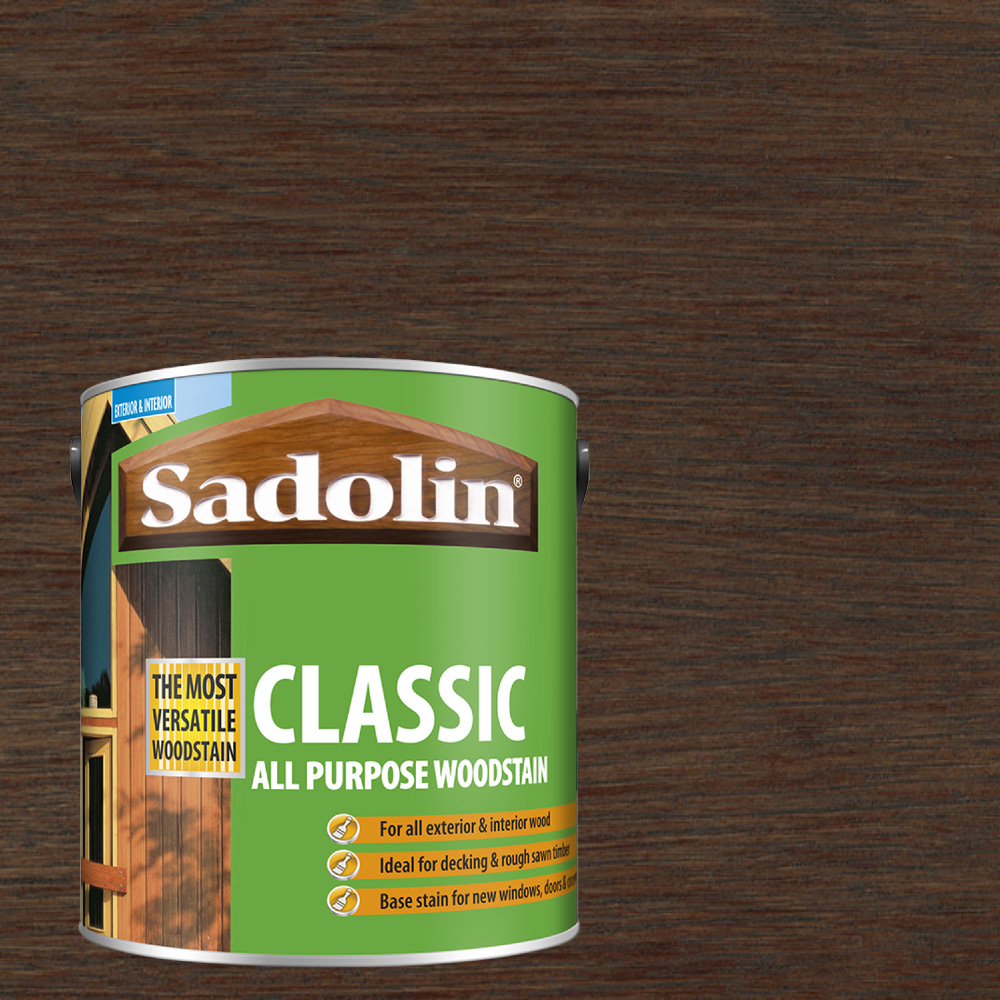 Sadolin Classic Dark Palisander All Purpose Matt Finish Woodstain 5L Image 4