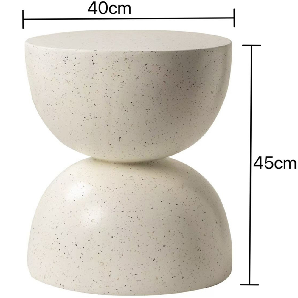 Desser Pedro Terrazzo Effect Minimalist Side Table Image 8