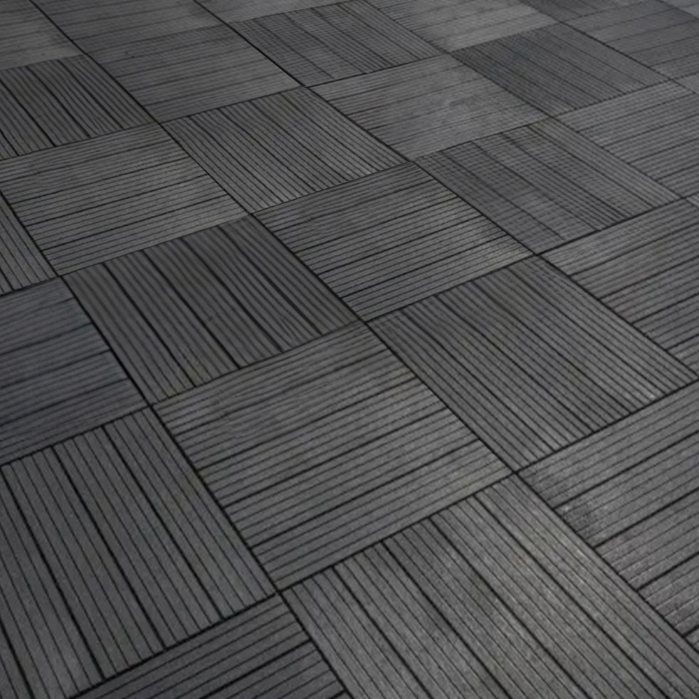 Oseasons Cosmopolitan Graphite Eco Interlocking Decking Tiles 30 x 30cm 10 Pack Image 7