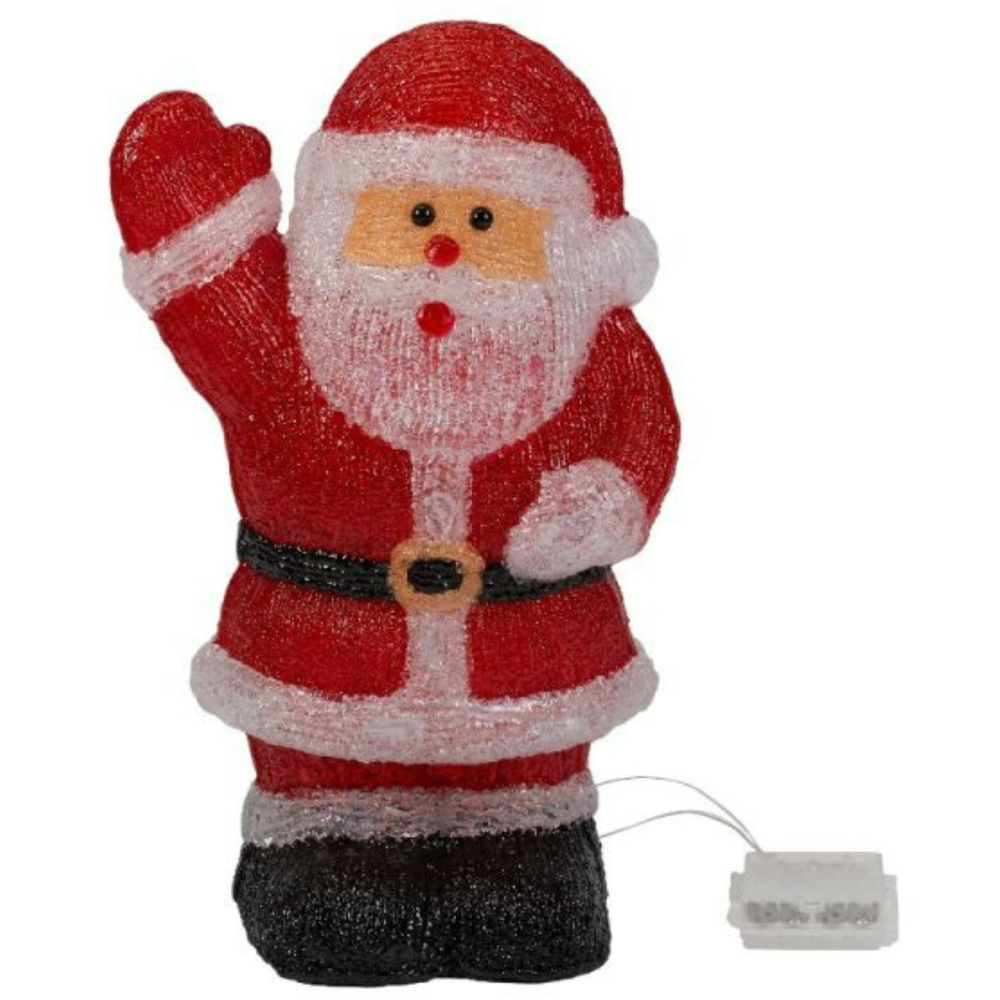 Samuel Alexander Acrylic Santa LED Christmas Decoration 44cm Image 2