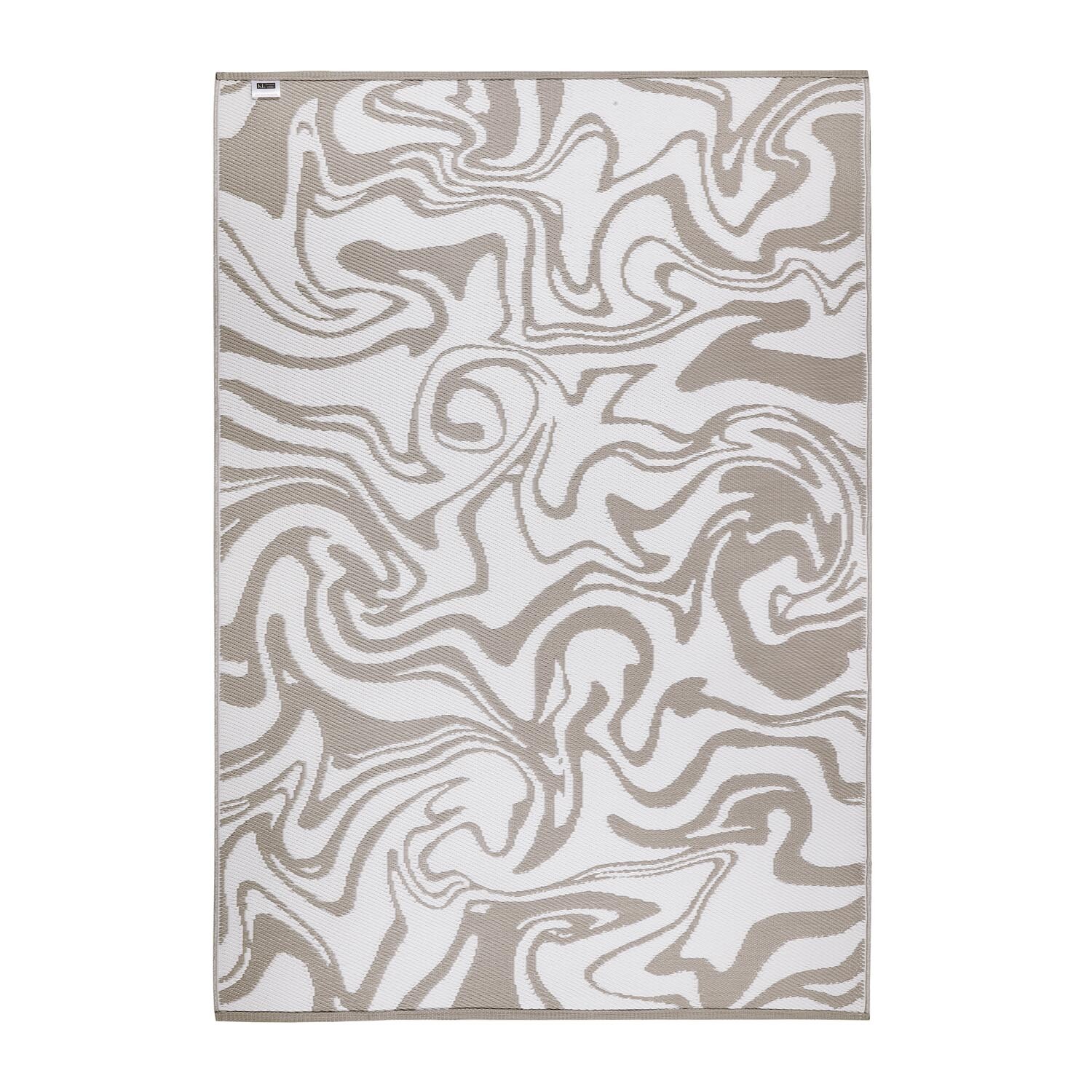 Liquid Marble Outdoor Rug - Taupe Image 2