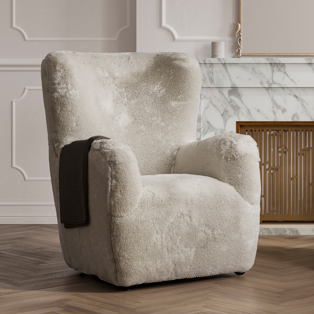 LPD Home Bear Wolf Accent Chair Image 7